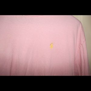 Pink POLO Tee Yellow Logo
